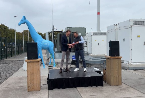 Reinoud Botman (Port of Amsterdam), Kevin Dijkers (GIGA Storage)
